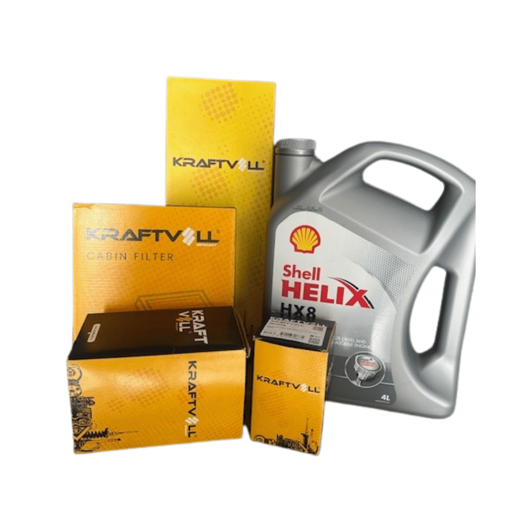 Fiat Egea 1.3 1.6 Dizel Filtre Bakım Seti (Kraftvoll + Shell Helix HX8 5W-30)