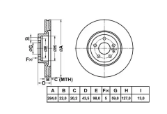 Egea Fren Disk Ayna Ön Sağ ve Sol MGA 50120C