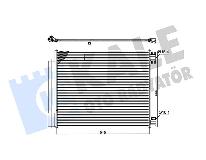 Renault Klima Radyatörü KALE 483100