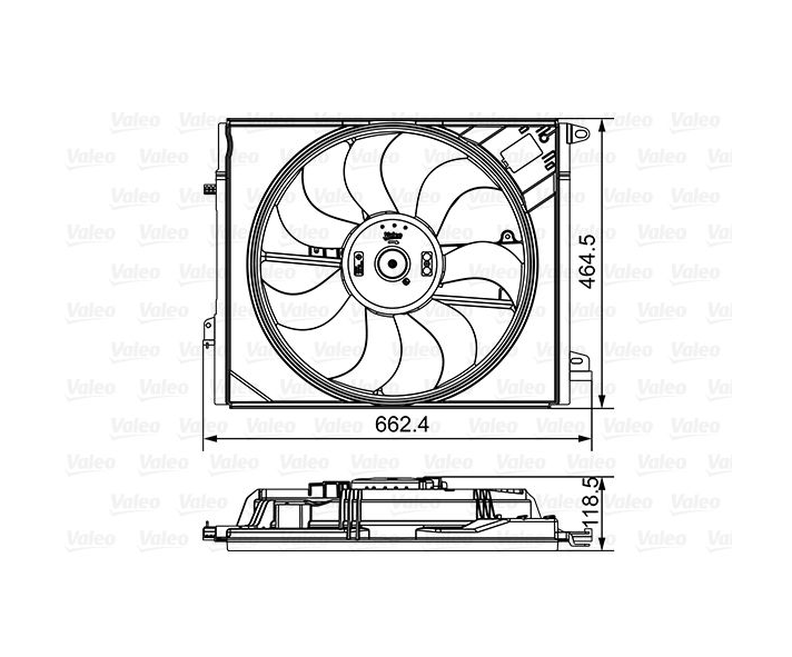 Renault Radyatör Fan ve Motoru - VALEO 696881