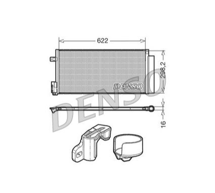Fiat Bravo/Doblo/Linea/Punto (2007- )Klima Radyatörü - DENSO DCN13110