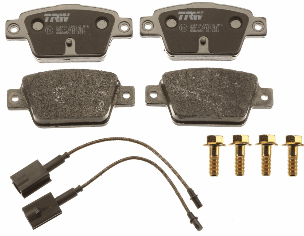 Fiat Bravo II Fren Balatası Ön 2007- | TRW GDB2054